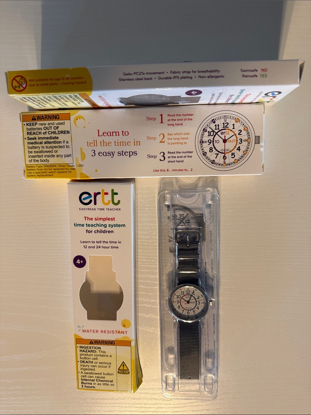 Kids Time-Teaching Watch in Grey